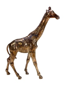 Vintage Sterling 925 Objet d'art Giraffe Figurine