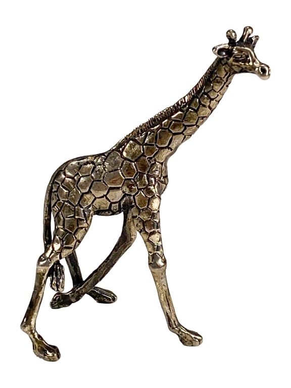 Italian 800 Silver Giraffe Figurine Hallmarked 21g (1 of 3)