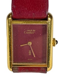 Must de Cartier 18K Gold Electroplated Wristwatch