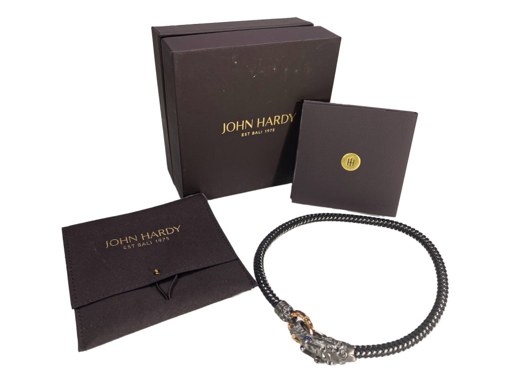 John Hardy Sterling Silver 18K Gold Naga Bracelet (1 of 8)