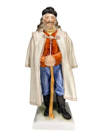 Herend Hungarian HP Porcelain Kondas Figurine