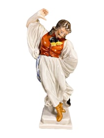 Herend Hungarian Dancing Man Porcelain Figurine