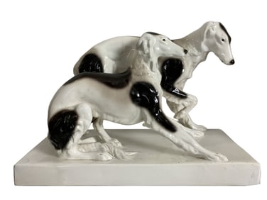 Goldscheider Austrian Greyhound Porcelain Figurine