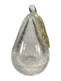 Murano Barbini Style Bullicante Glass Paperweight