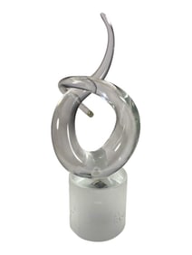 Ultima Italy Crystal Art Handmade Ribbon Sculpture