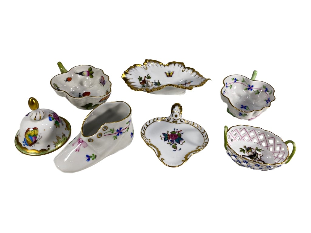 Herend Hungarian Porcelain Miniatures 7pc LOT (1 of 5)