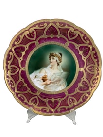 Imperial Vienna Style Porcelain Cabinet Plate