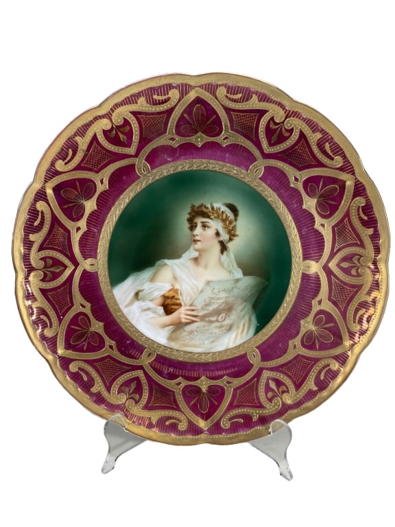 Imperial Vienna Style Porcelain Cabinet Plate (1 of 6)