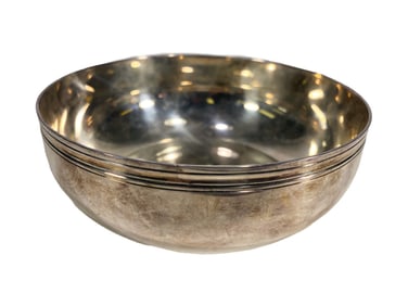 Christofle French Silver Plated Round Bowl SIGNED