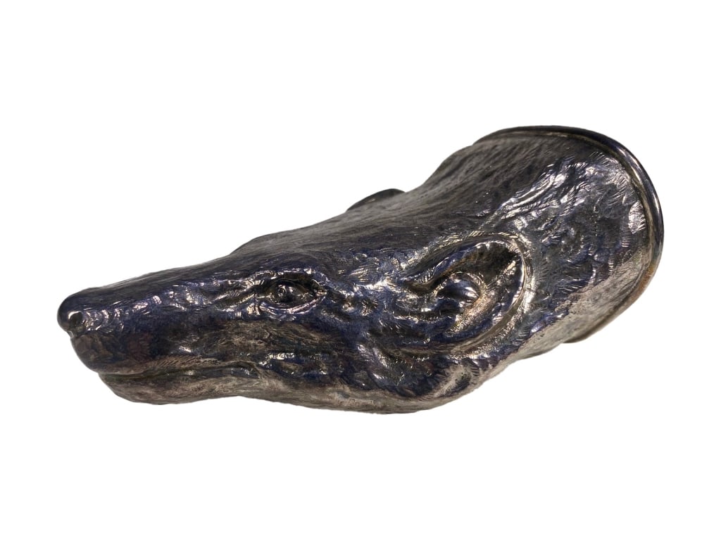 Scottish Silver Figural Fox Stirrup Cup HALLMARKED (1 of 5)