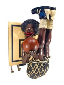 Basketball Reverse Dunk Resin Wall Sculpture