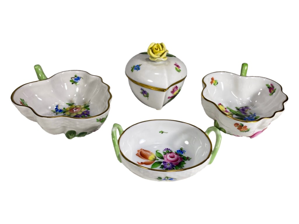 Herend Hungary Porcelain Decorative Bowls 4pc LOT (1 of 4)