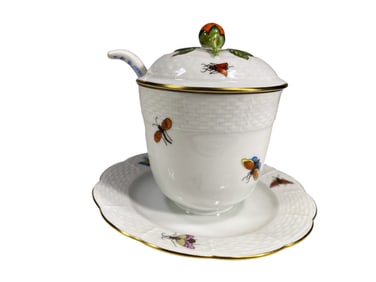 Herend Hungarian Porcelain Cup Saucer Spoon SET