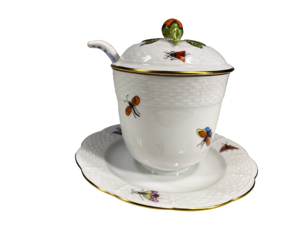 Herend Hungarian Porcelain Cup Saucer Spoon SET (1 of 3)
