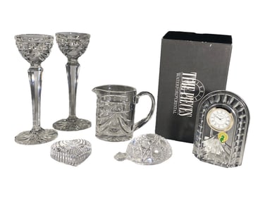 Waterford Overture Lead Crystal 6pc LOT SIGNED