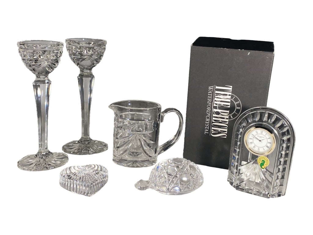 Waterford Overture Lead Crystal 6pc LOT SIGNED (1 of 9)