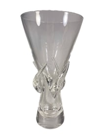 Steuben Crystal American Art Glass Rose Vase