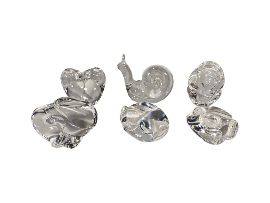 Steuben Crystal Animal Sculptures 6pc LOT (1 of 8)