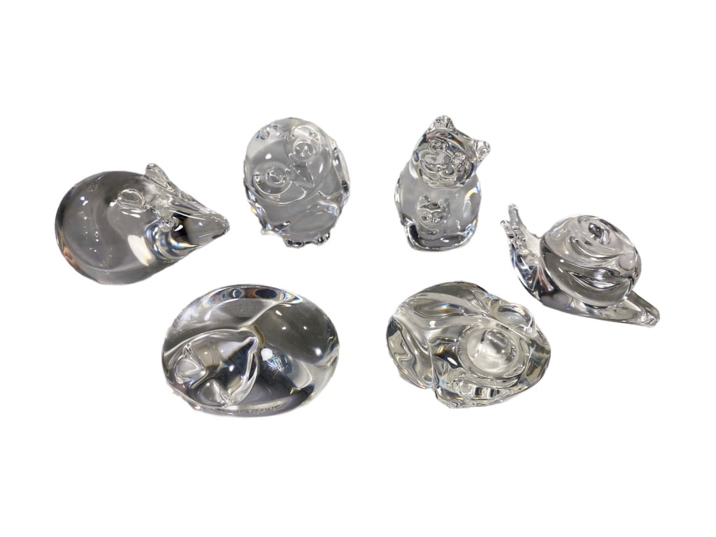 Steuben Clear Crystal Animal Figurines 6pc LOT (1 of 8)