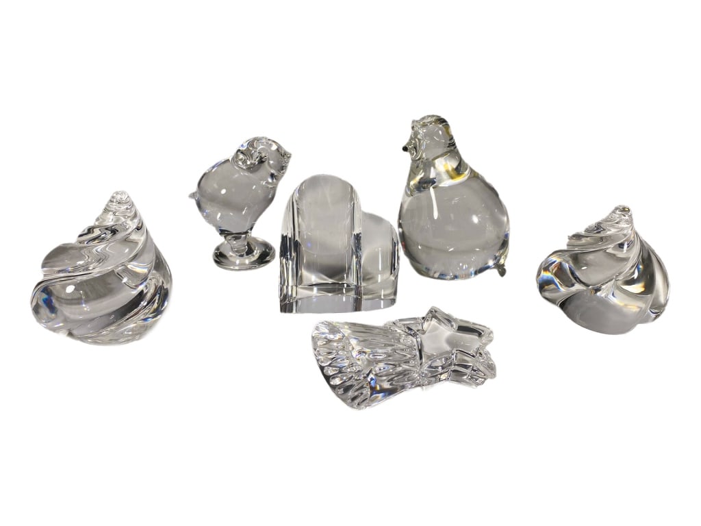 Steuben Crystal Animals & Form Figurines 6pc LOT (1 of 8)