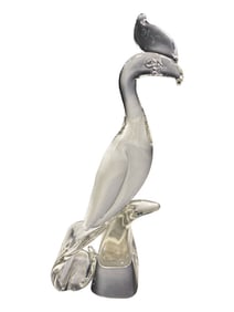 Steuben Crystal Phoenix Mythical Bird Sculpture