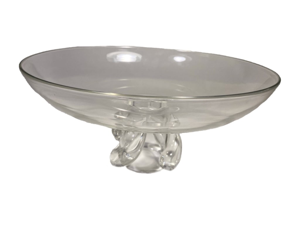 Steuben Crystal Round Centerpiece Bowl SIGNED (1 of 5)