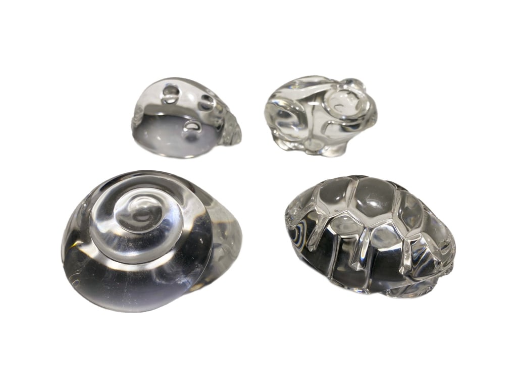 Steuben Crystal Art Glass Animal Figurines 4pc LOT (1 of 7)