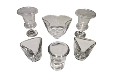 Steuben & Val St. Lambert Crystal Vessels 6pc LOT