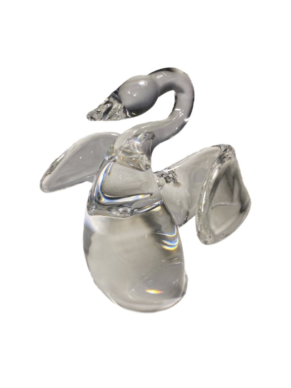 Steuben Crystal Art Glass Flying Swan Figurine (1 of 6)