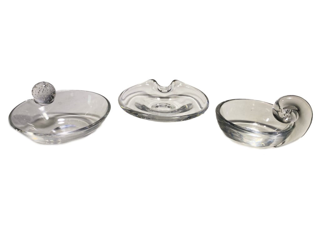 Steuben & Val St. Lambert Crystal Bowls 3pc LOT (1 of 8)