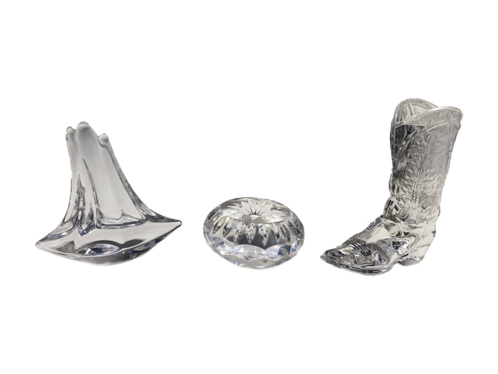 Waterford, Daum & Ralph Lauren Figurines 3pc LOT (1 of 8)