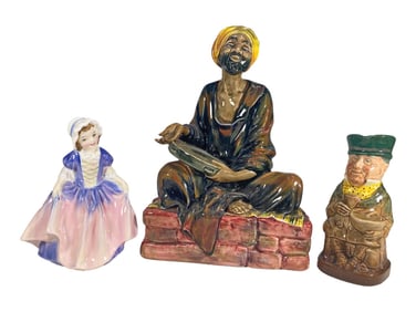 Royal Doulton L/E Porcelain Figurines, 3pc LOT