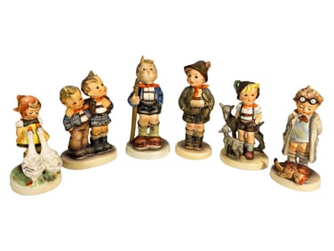 Hummel Goebel German Porcelain Figurines 6pc LOT