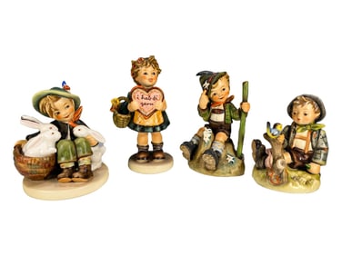 Hummel Goebel German Porcelain Figurines 4pc LOT