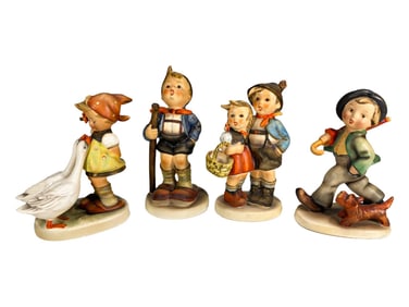 Hummel Goebel German Porcelain Figurines 4pc LOT