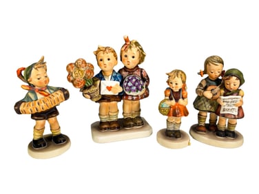 Hummel Goebel German Porcelain Figurines 4pc LOT
