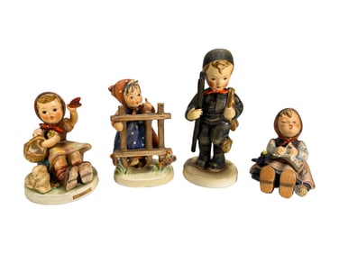 Hummel Goebel German Porcelain Figurines 4pc LOT