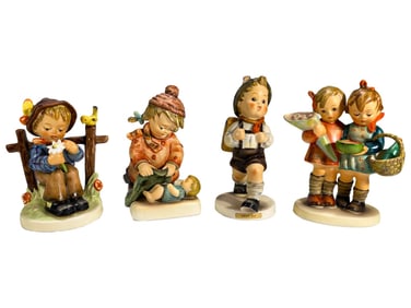 Hummel Goebel German Porcelain Figurines 4pc LOT