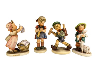 Hummel Goebel German Porcelain Figurines 4pc LOT