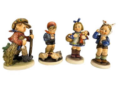 Hummel Goebel German Porcelain Figurines 4pc LOT