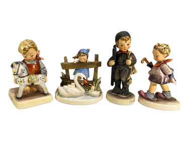 Hummel Goebel German Porcelain Figurines 4pc LOT