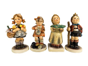 Hummel Goebel German Porcelain Figurines 4pc LOT
