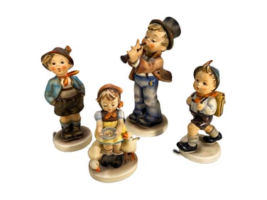 Hummel Goebel German Porcelain Figurines 4pc LOT