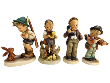 Hummel Goebel German Porcelain Figurines 4pc LOT