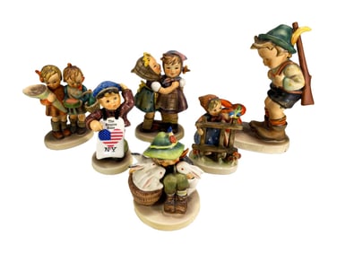 Hummel Goebel German Porcelain Figurines 6pc LOT