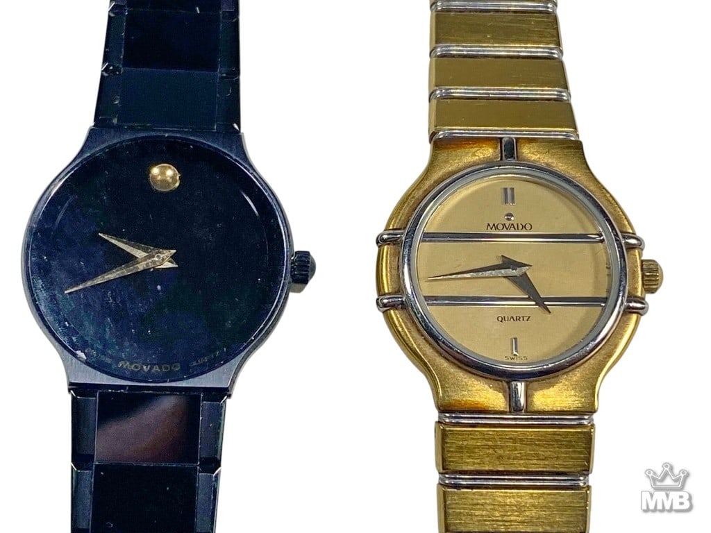 Movado Museum & Quartz Watches 2pc LOT (1 of 5)