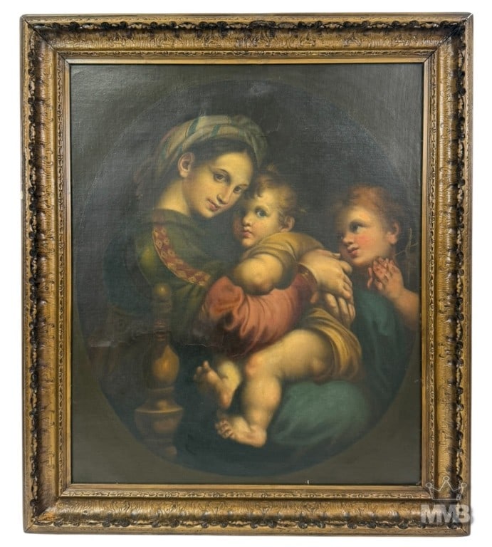 Madonna della Seggiola Oil Painting after Raphael (1 of 11)