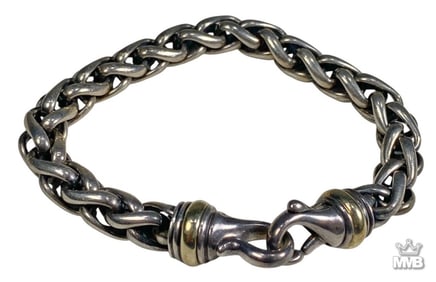 David Yurman 925 Silver & Gold Bracelet