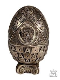 Greek .999 Weighted Fine Silver Egg Ornament