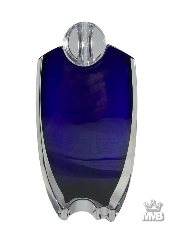 Baccarat Oceanie Blue Crystal Vase by T. Bastide (1 of 9)